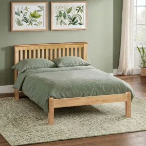 Barcelona Bed - Low Foot End Pine