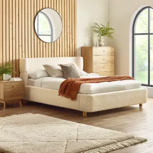 Obreon Bouclé Bed - 4'6ft