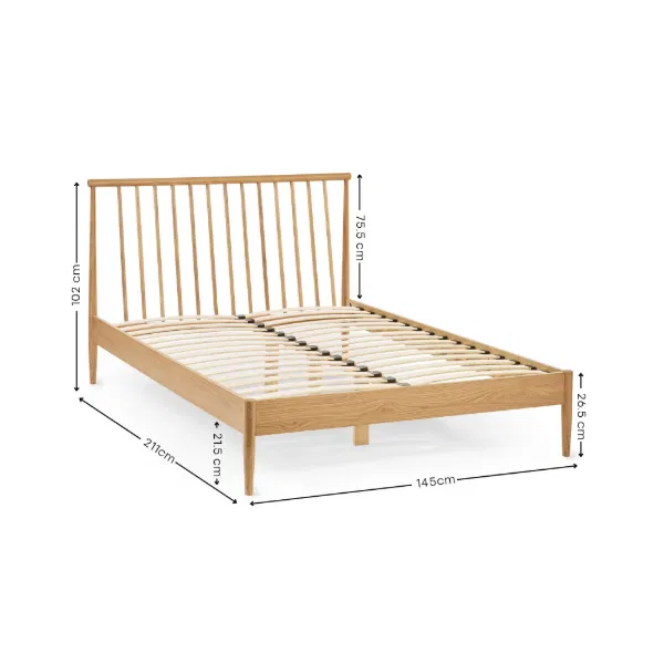 Belton Bed - Oak - Image 9