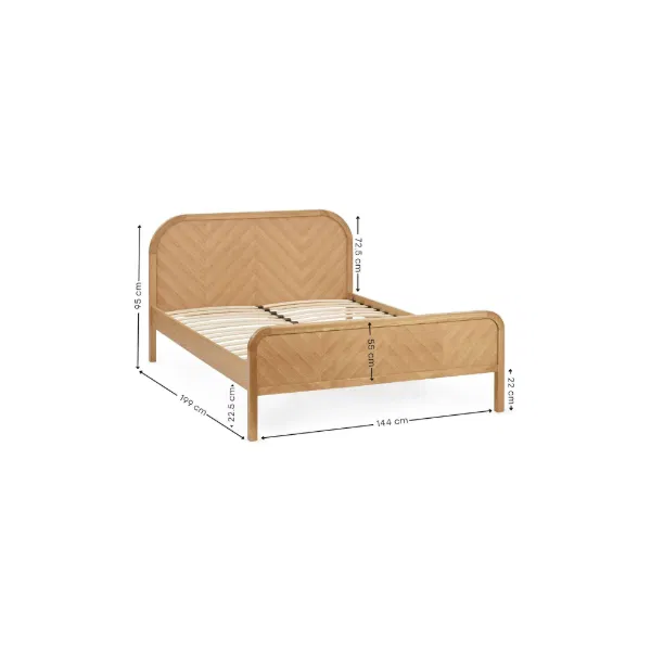 Milo Chevron Bed - Image 8