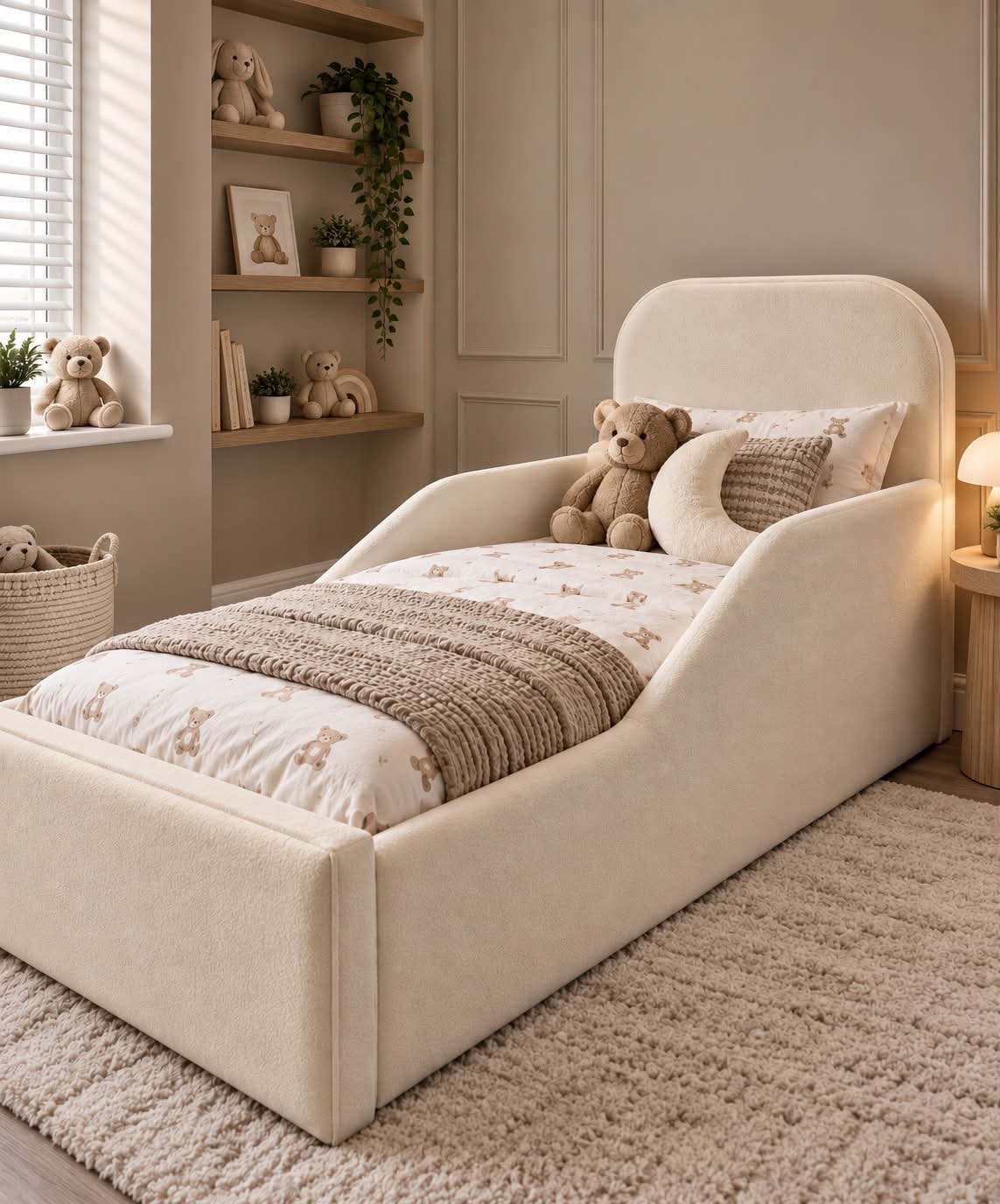 Toddler Bed frame (with high side rails)