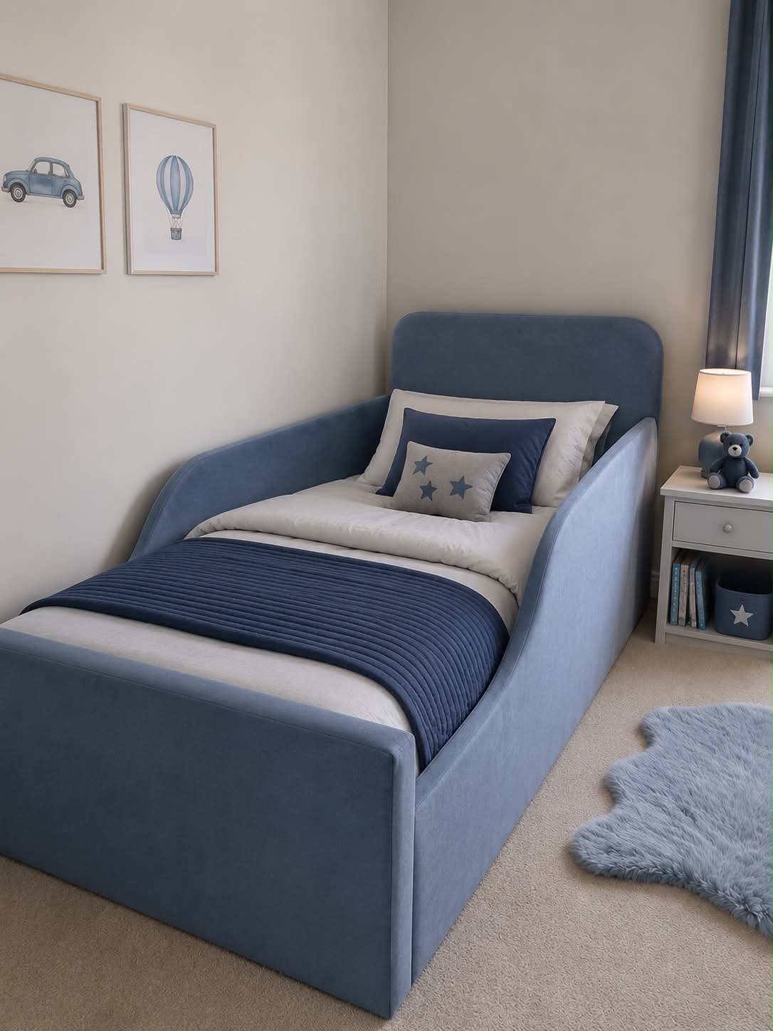 Toddler Bed frame with high side rails - Image 2